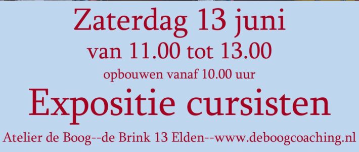 EXPOSITIE CURSISTEN